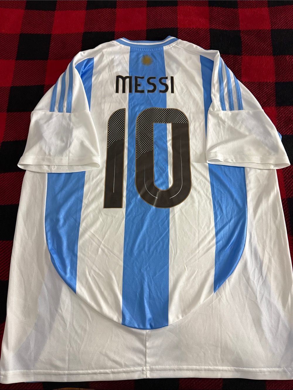 Argentina 🇦🇷 #10 Lionel Messi 2024 Copa America Edition Adidas Home Jersey